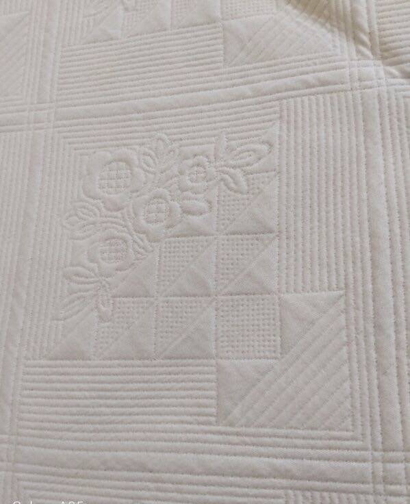 Vintage Boutis bedspread.