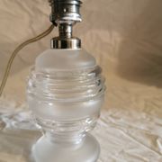 Art Deco frosted glass globe lamp