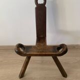 Traditional Basque chair in brutalist style