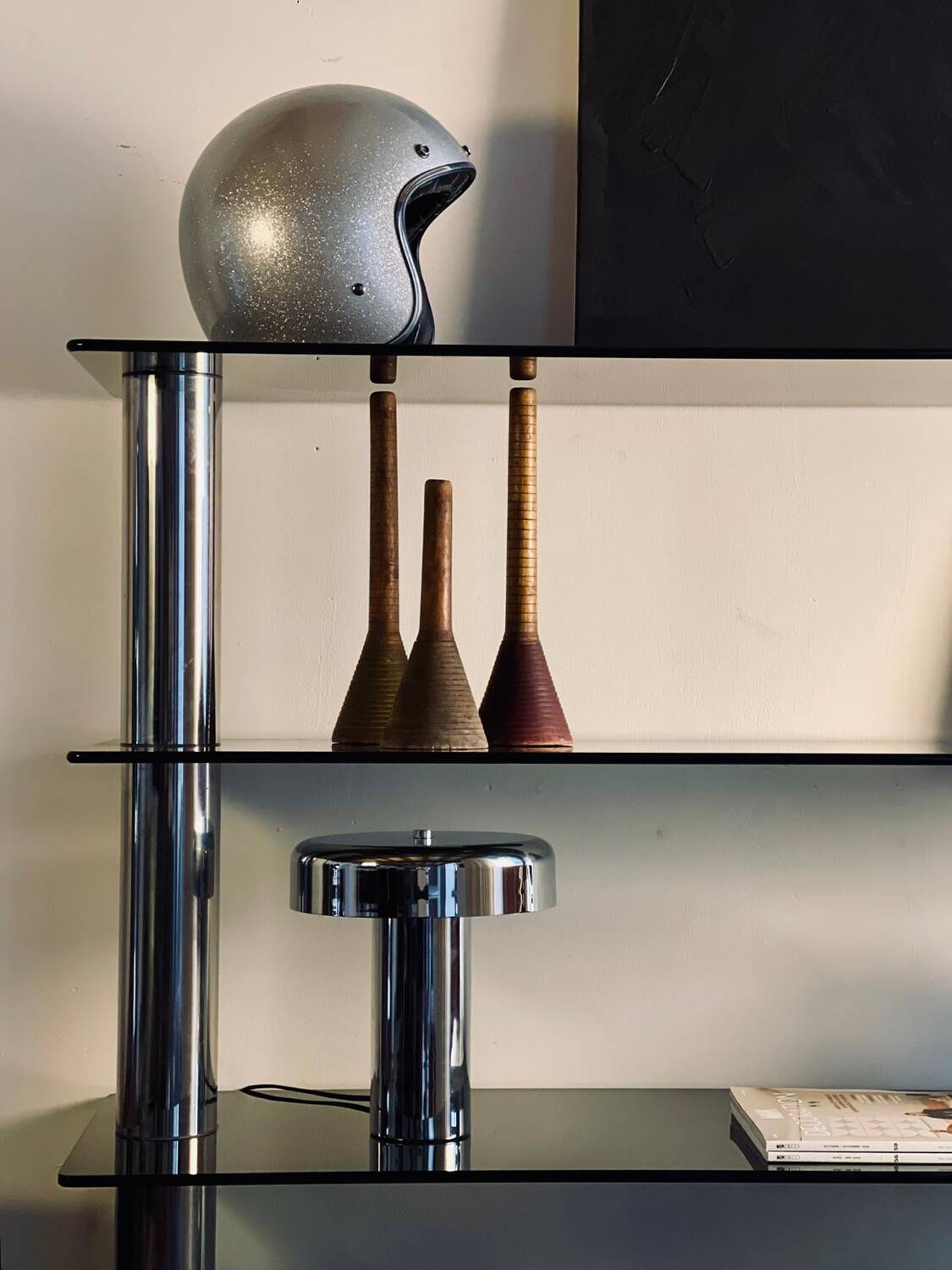 Italian design bookcase/room divider from the 1970s