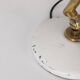 Vintage 60's table lamp in brass and white metal italian design