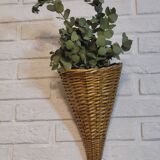 Cornucopia rattan basket
