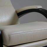 Swedish leather recliner chair Nelo by åke Fribyter