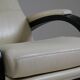 Fauteuil suédois inclinable en cuir nelo par åke fribyter