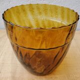 Cache amber glass jar