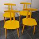 4 chaises j48, design poul m.volther, 1950, fdb møbler