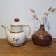 Speckled sandstone teapot