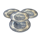 4 assiettes Churchill Staffordshire England