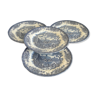4 assiettes Churchill Staffordshire England