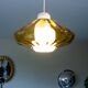 Scandinavian suspension, blown glass and opaline, 1960, new.
