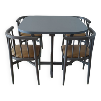 Set Thonet 1960 table and 4 chairs
