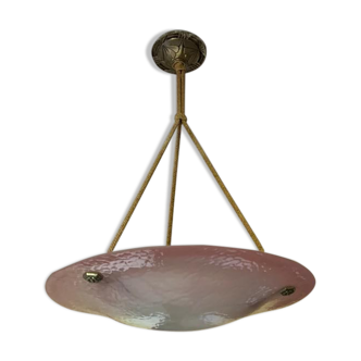 Suspension en verre art deco