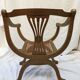 Golden armchair dagobert