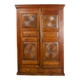 Antique carved wooden cabinet