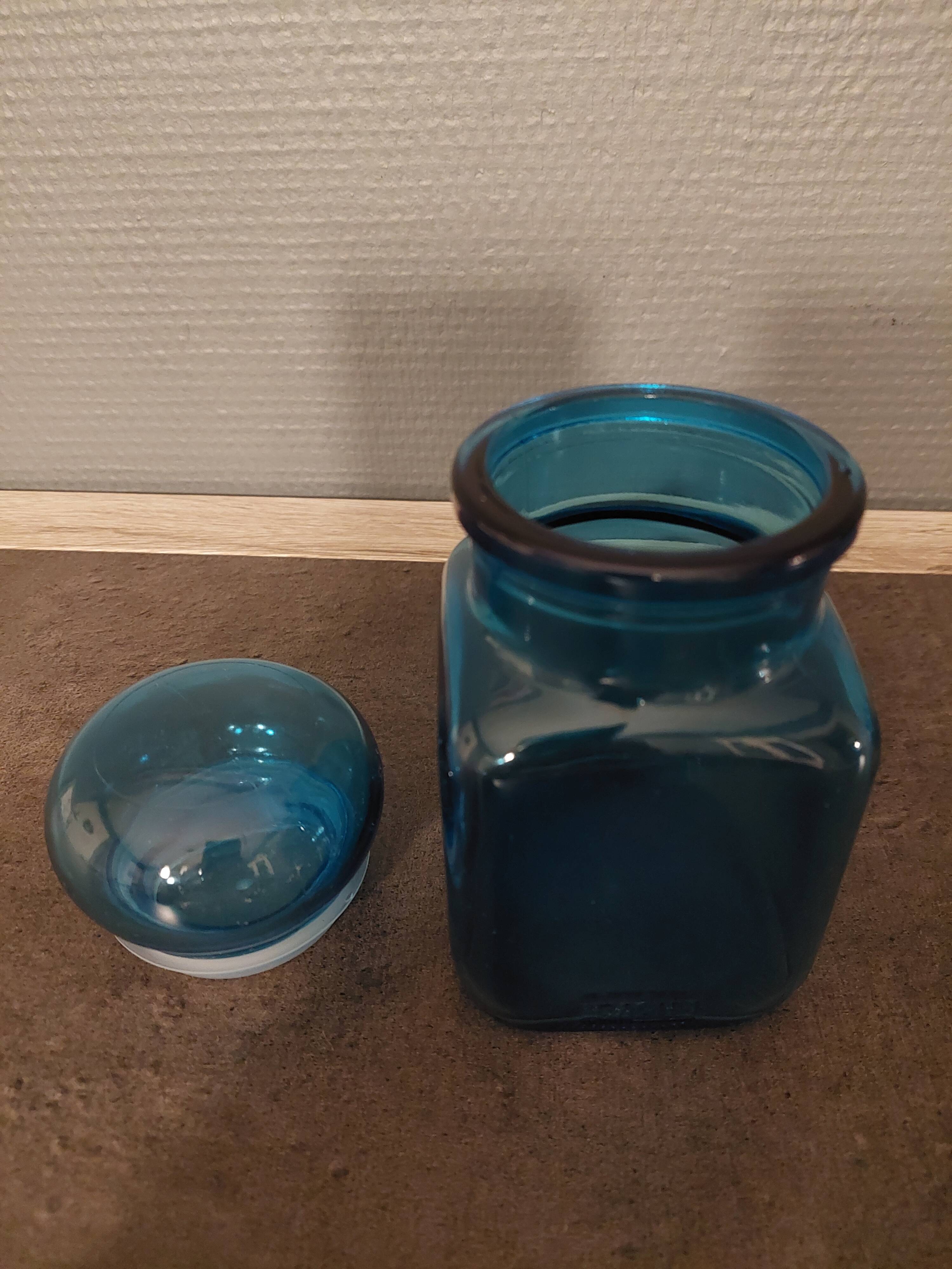 Old jar Jar Blue Kitchen Jars dash year 70.