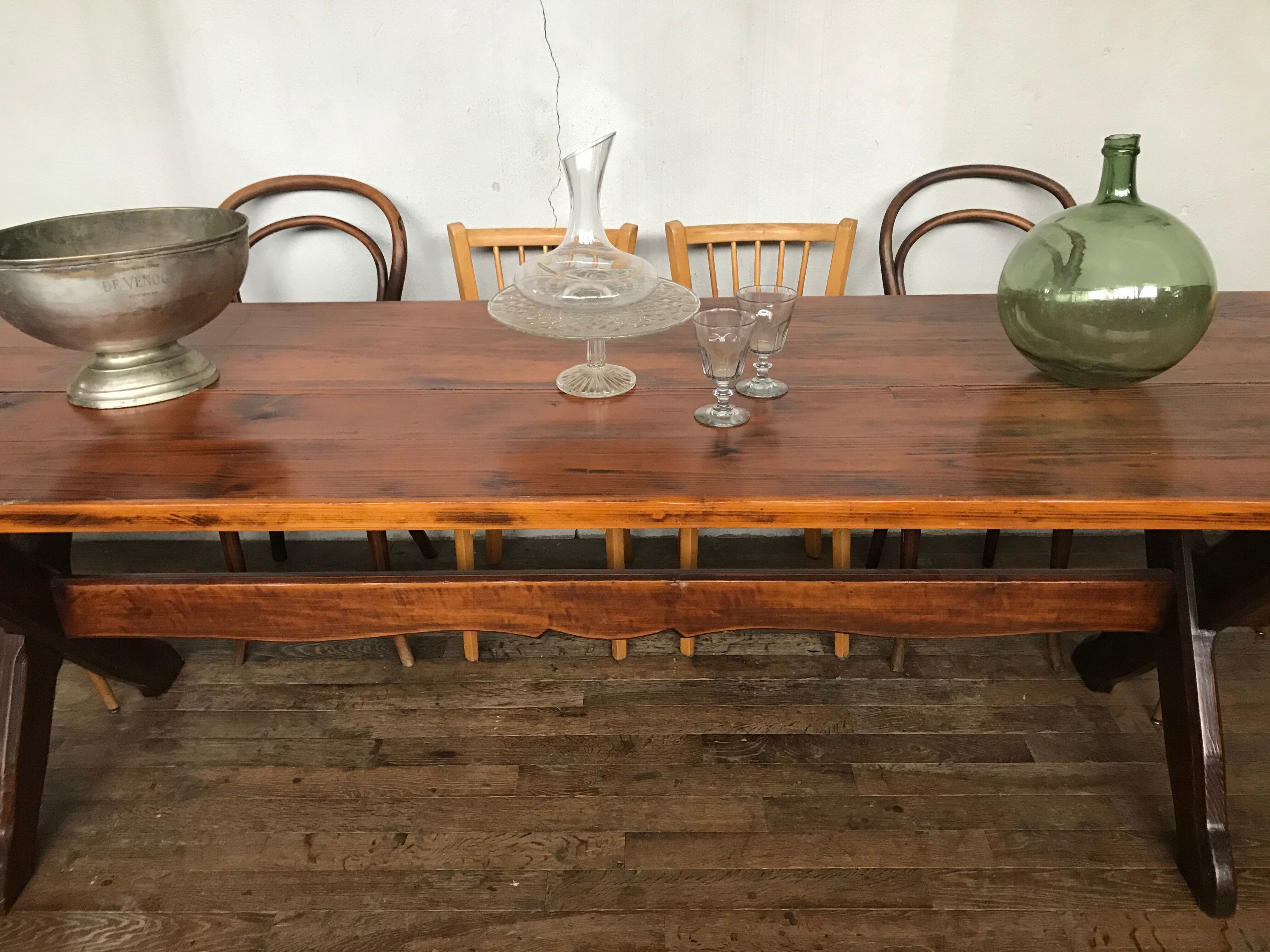 Farm table 2.5 m, in pines 1950
