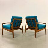 2x Scandinavian Design Easy Chair „Paper Knife“ by Kai Kristiansen