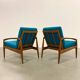 2x Scandinavian Design Easy Chair „Paper Knife“ by Kai Kristiansen