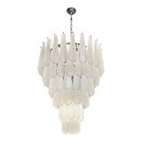 “Elegant Murano Glass ‘Shells’ Chandelier – Venetian Mid-Century Modern”