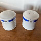 Salt & pepper shakers afibel porcelain empress made in france vintage