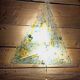 Triangular Murano light fixture (ceiling light or wall light) 1970s Height 48 cm