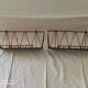 Pair of wire and scoubidou shelves