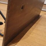 Wood and metal wall coat rack