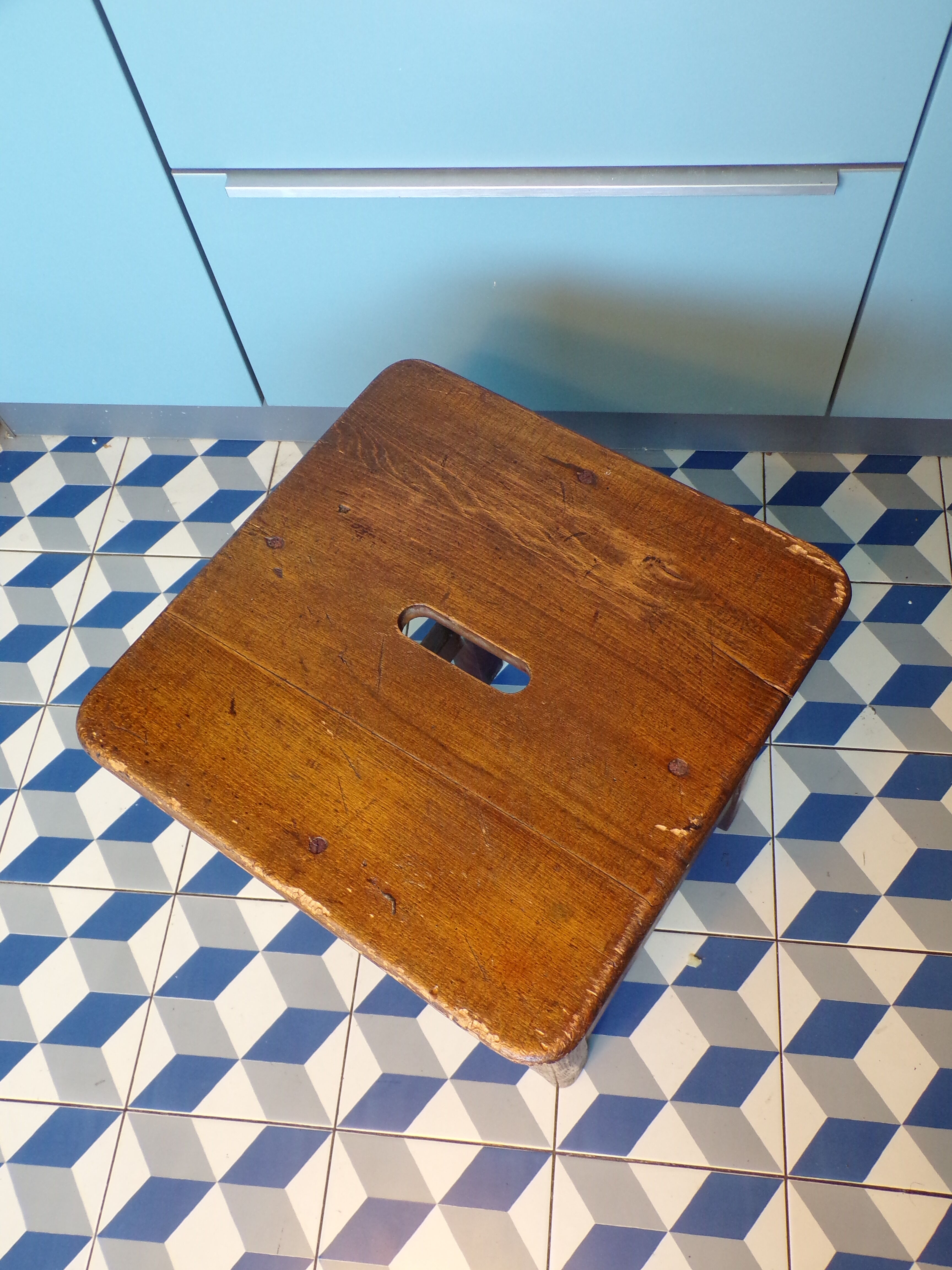 Old farm stool