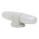 White double wall lamp Bauhaus Wilhelm Wagenfeld, Linder Germany, 1950s