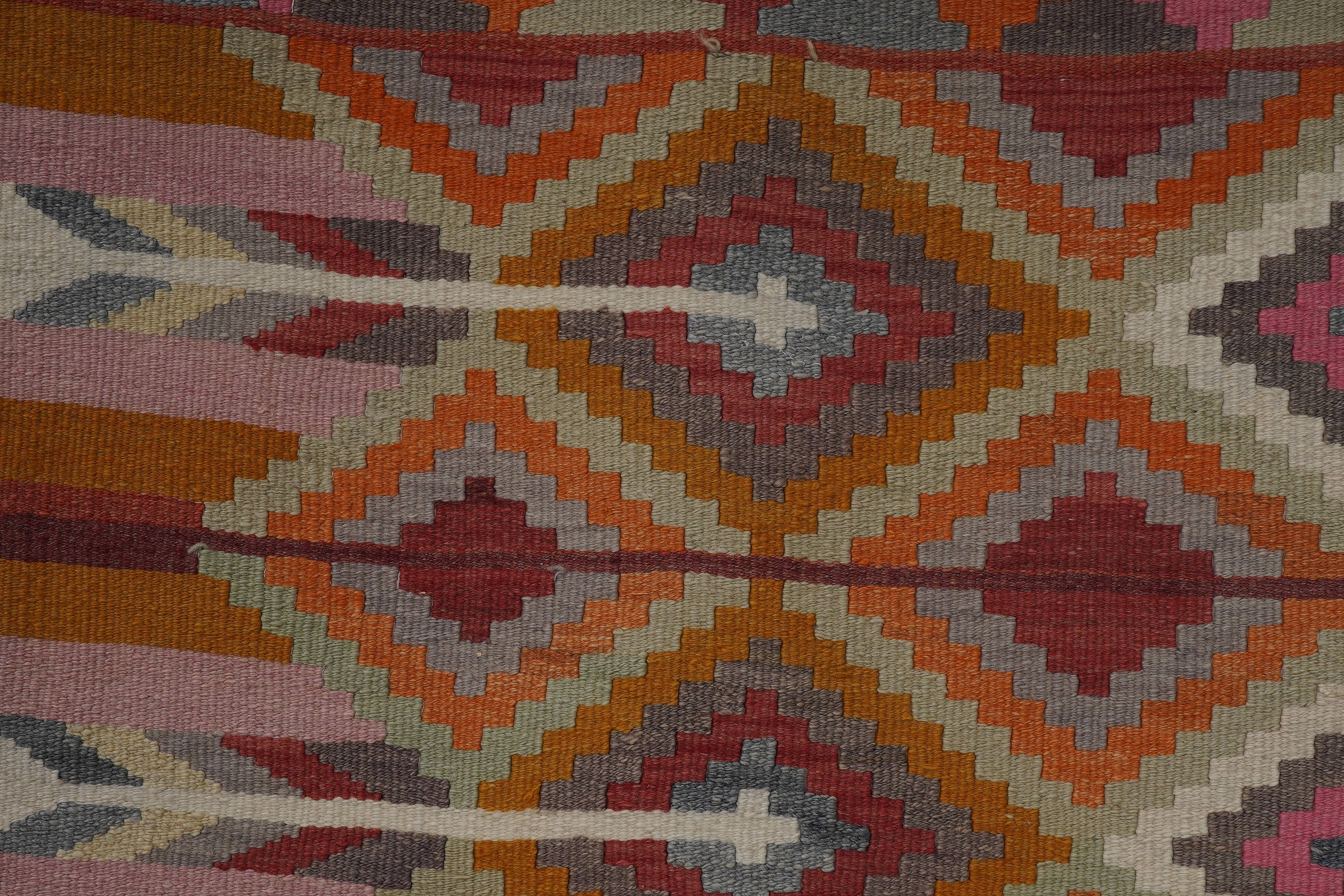 Vintage Turkish Oushak Handwoven Rug 82x443 cm