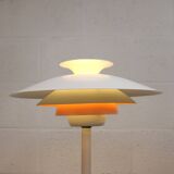 White vintage Danish desk lamp by Jeka Metaltryk - Model Sofie - Denmark 70s