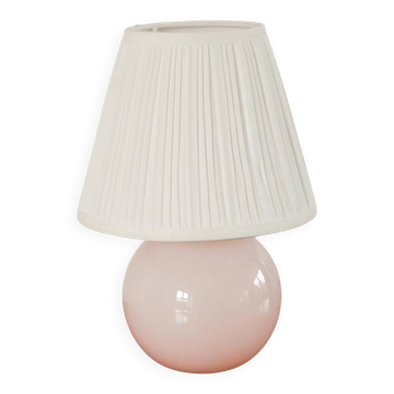 Opaline table lamp, pink, Art Deco, 1930