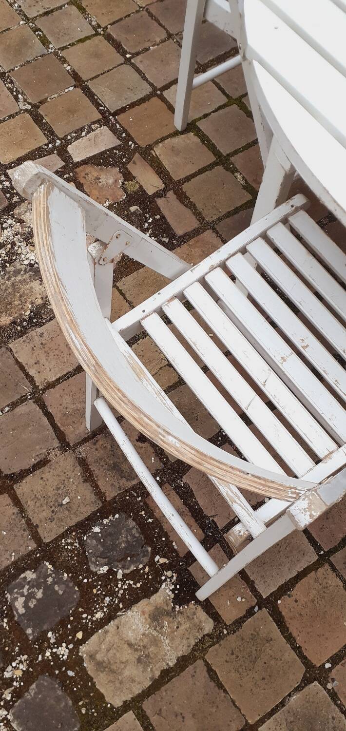 Vintage 60s wooden garden furniture