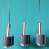 Vintage pendant lamp with 3 lights "Doria" Austria 1960