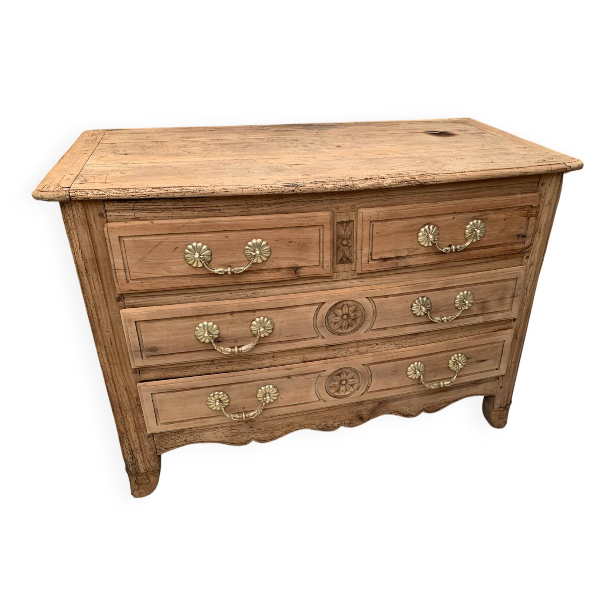 Louis XV solid wood chest of drawers