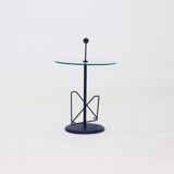 Post Modern Magazine Side Table with Ball Handle 1980s