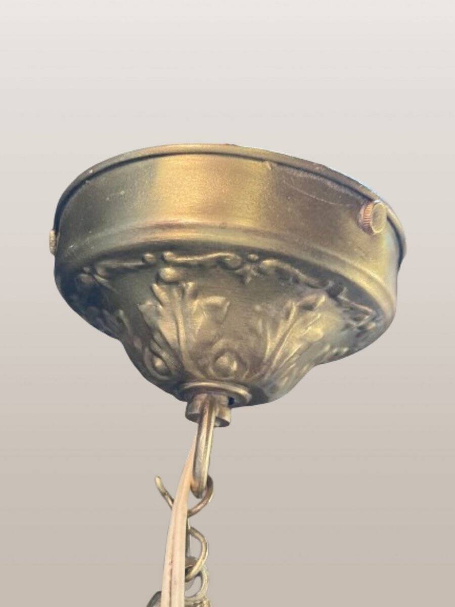 Ancienne lampe Art déco en verre, années 20