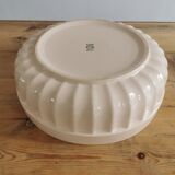 Salad bowl in pink faience Digoin