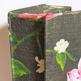 Box padded with old fabric