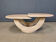 Vintage two tier travertine coffee table, 1970s