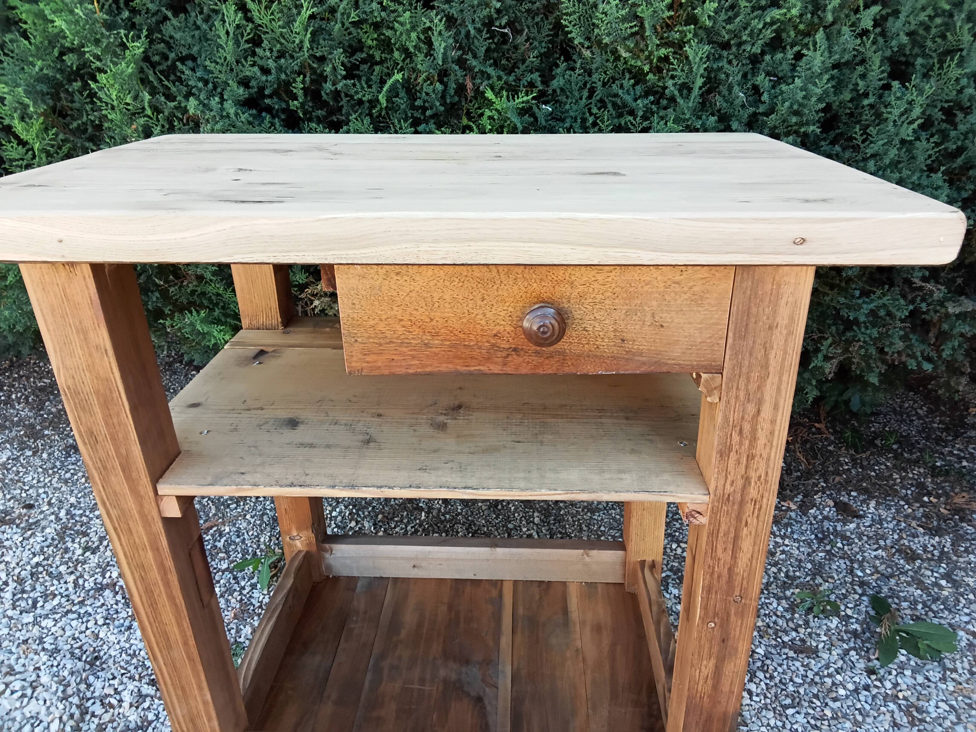 Solid wood table