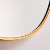 Metal and brass framed mirror