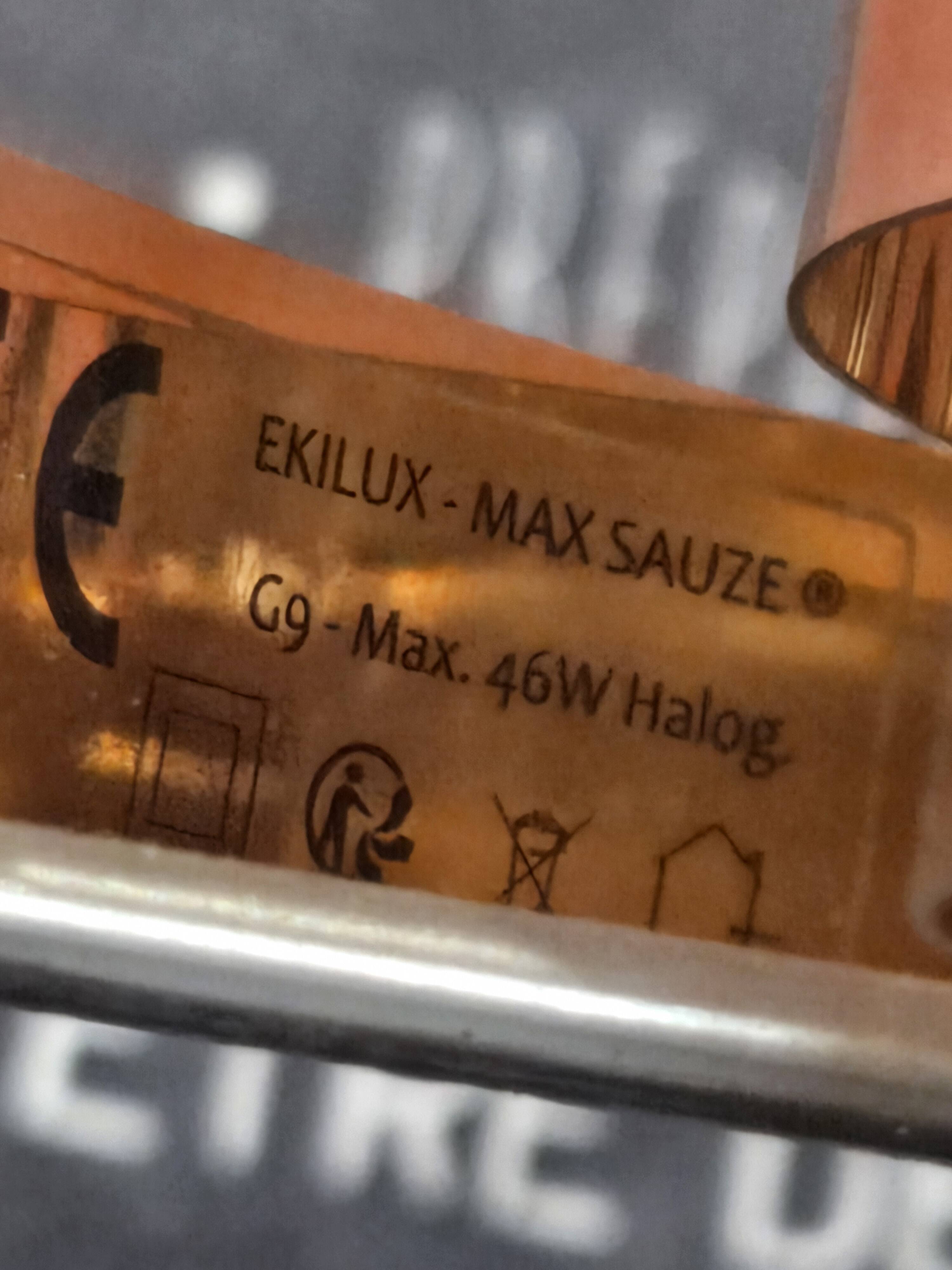 Pair of lamps max sauzé – ekilux – vintage design metal brass