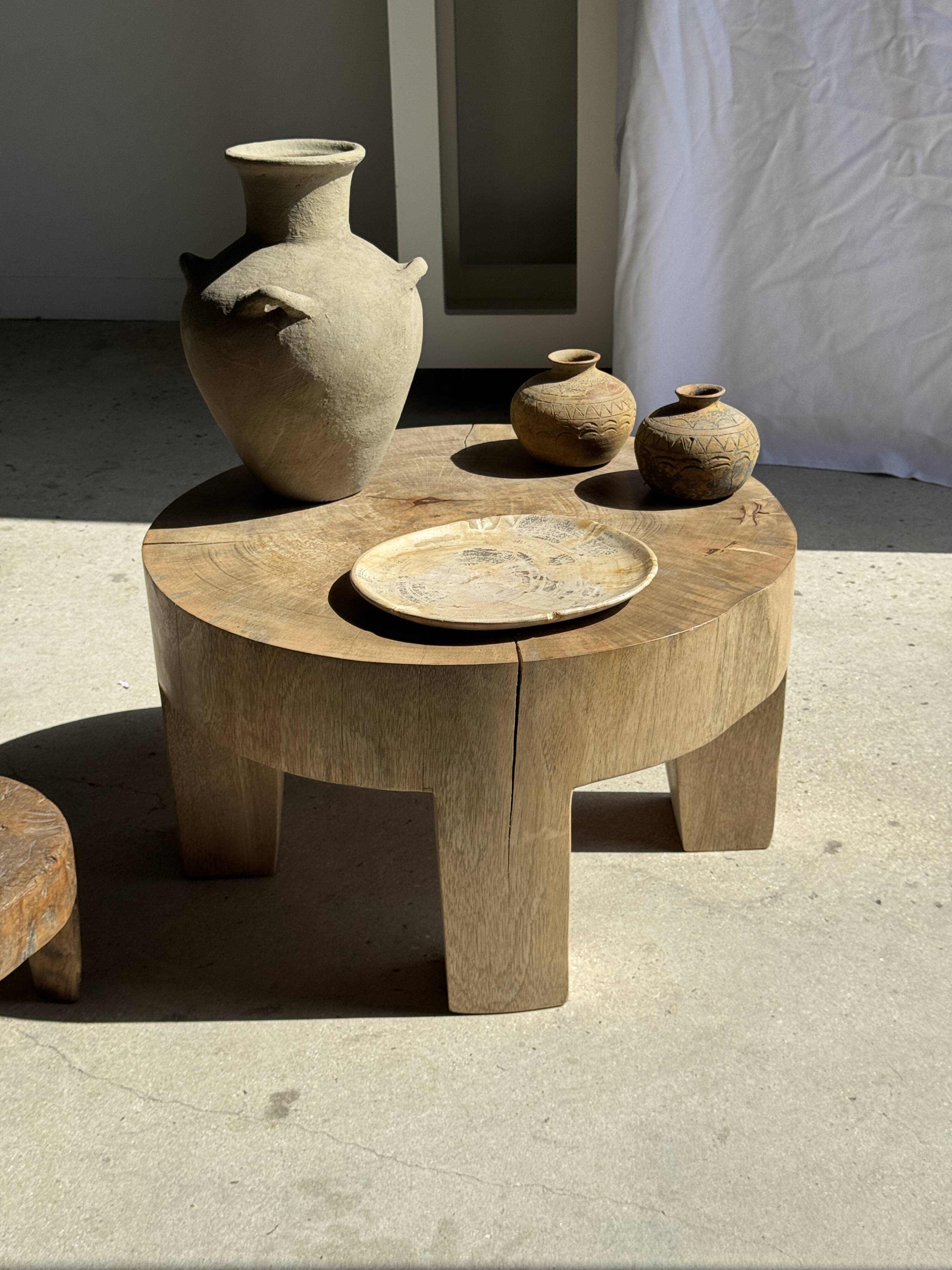 Oval petrified wood dish or bowl with grey edges D28x24 -3779