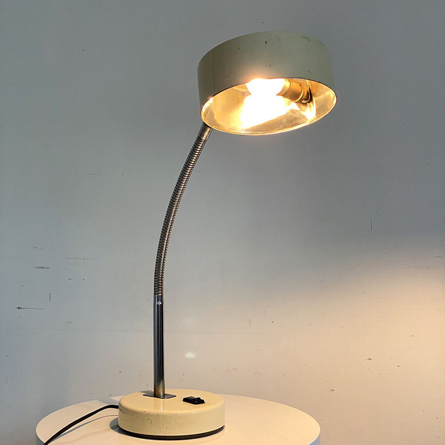 Vintage beige desk lamp 50