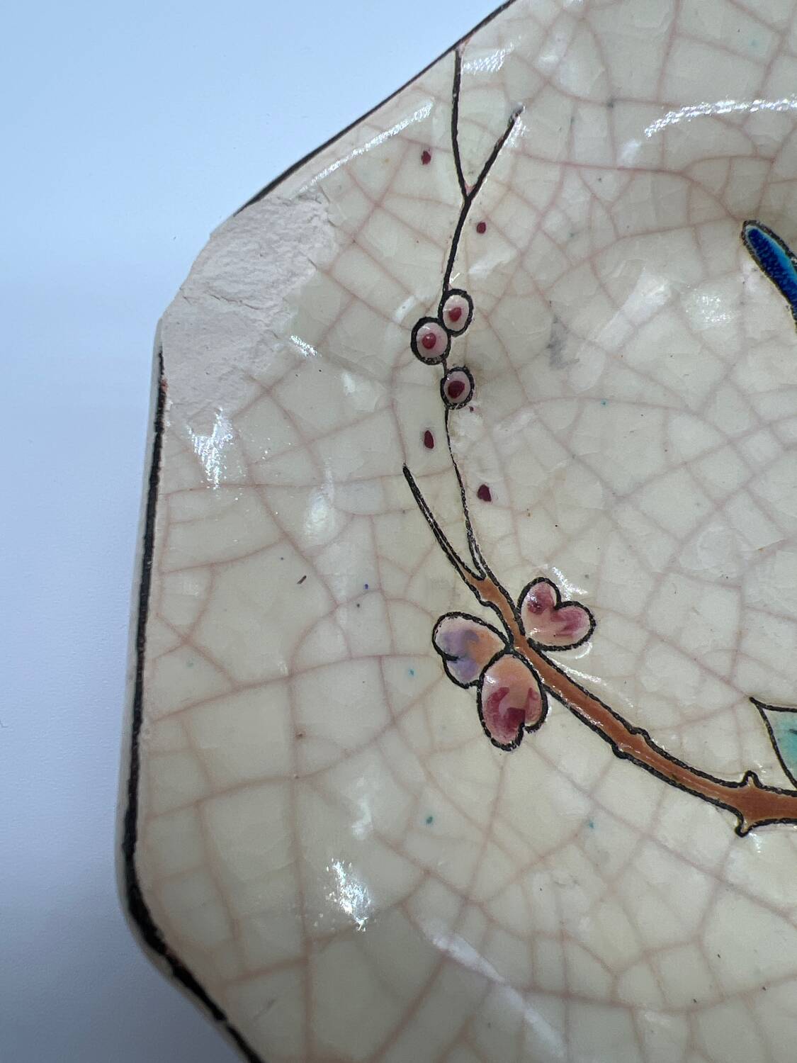 Longwy enamel earthenware bowl