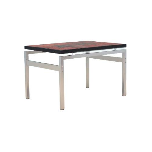 Table basse en verre, design danois, années 1970, designer : Jean Rene