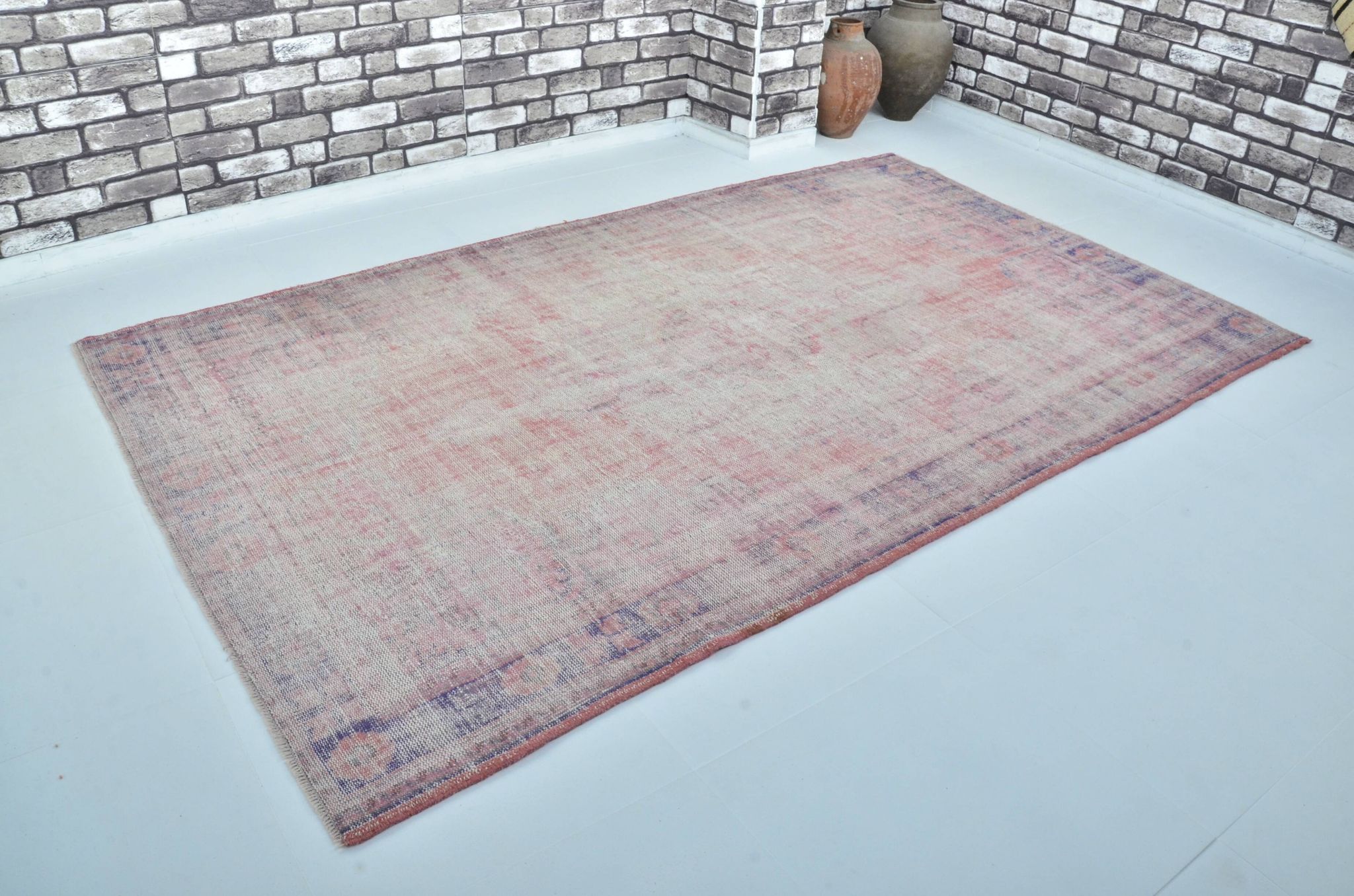 Tapis vintage turc Oushak sku 3189