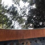 Scandinavian teak mirror 60s