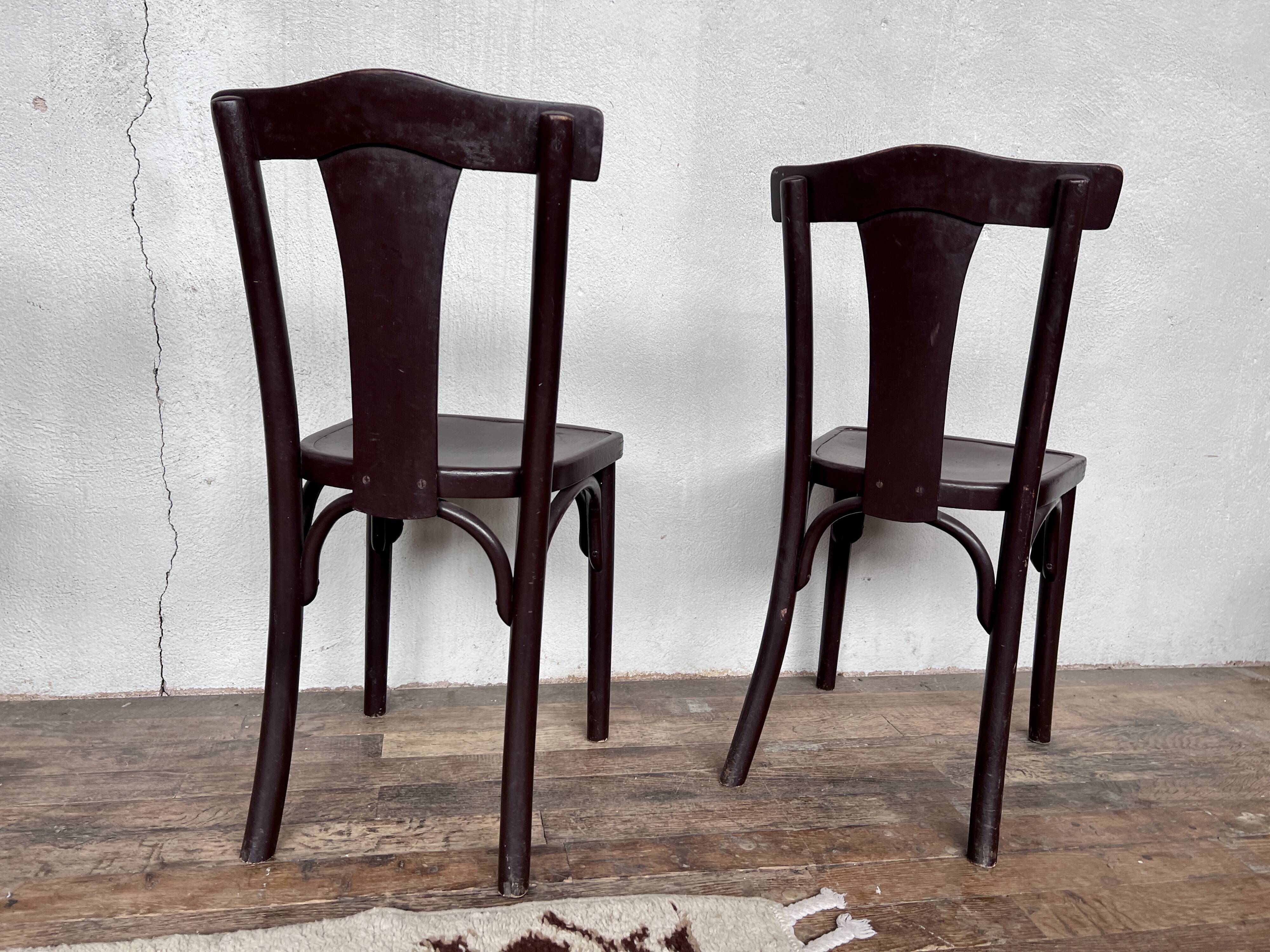 Série de 4 chaises Thonet N°A217 de 1930